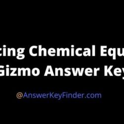 Chemical equations gizmo answer key