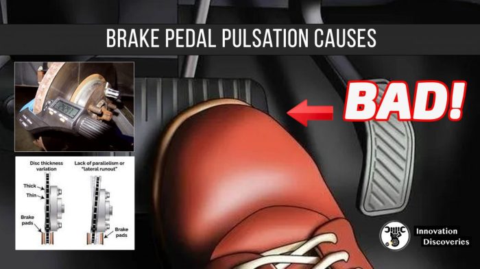 What causes brake pedal pulsation