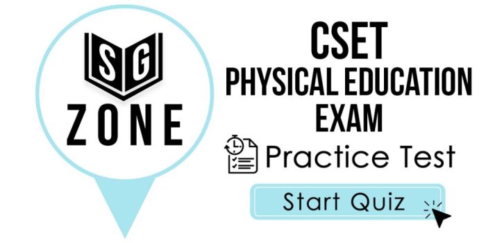 Cst physical education practice test