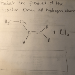 Predict the product of the reaction. draw all hydrogen atoms.